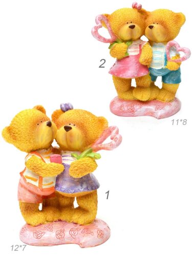 678548 (в уп.72шт.) - Фигурка Медвежонок с сердцем [01105677] 678548 (в уп.72шт.) - Фигурка Медвежонок с сердцем 11х8см. / 708-73 /, материал: полистоун.