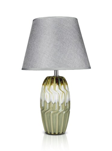 К-F652-8.5&quot; Grey+Grey shade H42см (24) светильник [01090404] К-F652-8.5" Grey+Grey shade H42см (24) светильник настольный