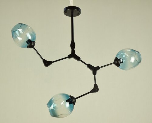 ТР881/3 BK+BL (1) светильник потолочный [01083228] ТР881/3 BK+BL (1) светильник потолочный