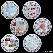 697104 (в уп.100шт.) - Поднос круглый 34х4см. / HX [01111561]