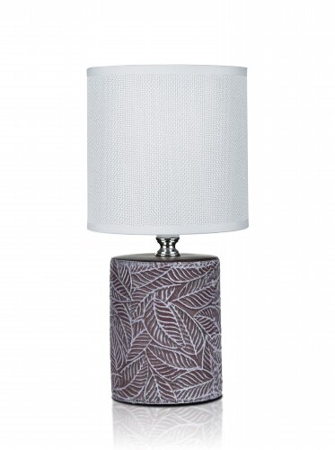 В-HS8319 brown+white shade, размер: 130*130*270мм [01104529] В-HS8319 brown+white shade, размер: 130*130*270мм (24) светильник настольный