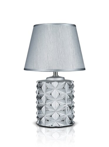 К-Y204-7" Sliver+Sliver shade H35см (24) светильни [01090424] К-Y204-7" Sliver+Sliver shade H35см (24) светильник настольный