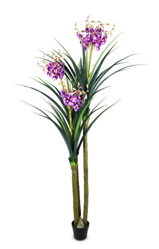 14876 (в уп.2шт.) - Дерево декоративное &quot;ЮККА&quot; с г [01064848] 14876 (в уп.2шт.) - Дерево декоративное "ЮККА" с горшком 200см, материал: полиэстер+дерево.