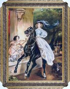 60*80 22 М/Р Картина гобелен "Всадница" [01108514]
