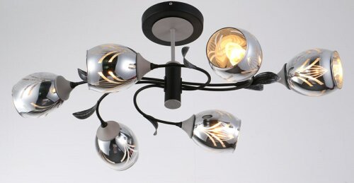 ФП-GH28010/6 BK+grey (1) светильник потолочный [01091984] ФП-GH28010/6 BK+grey (1) светильник потолочный