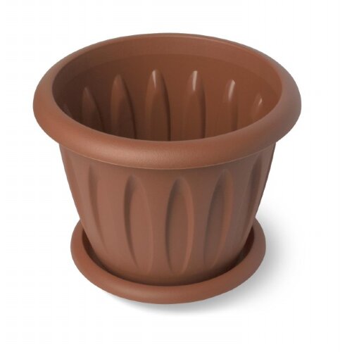 92382-РСВ (в уп.10шт.) - Горшок цветочный Фелиция [01109837] 92382-РСВ (в уп.10шт.) - Горшок цветочный Фелиция Martika 3,6л Д225 с поддоном ТЕРРАКОТОВЫЙ С104