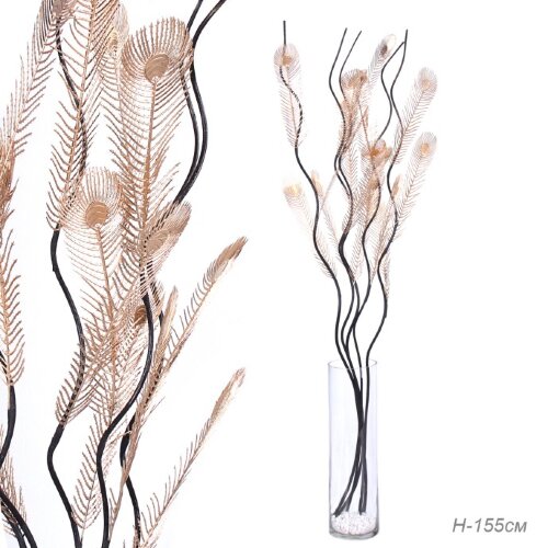 748198 (в уп.100наб.) - Сухоцвет, набор 5шт. H=155 [01110428] 748198 (в уп.100наб.) - Сухоцвет, набор 5шт. H=155см. Перо павлина / F713-33 /