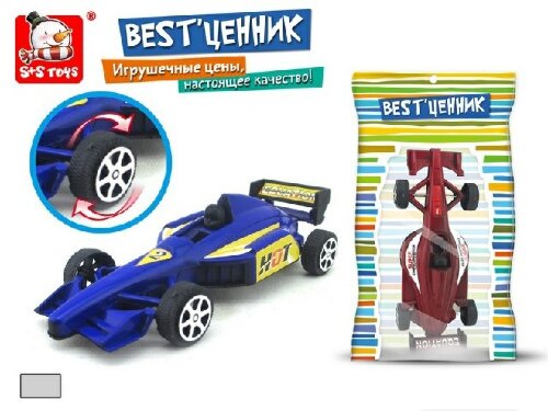 42185 Машина Формула 1 "BestЦенник" малая гоночная [01092633] 42185 Машина Формула 1 "BestЦенник" малая гоночная в пак, 13*3*20 см.