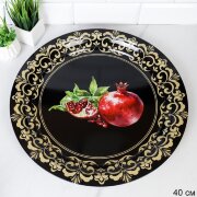742160 (в уп.48шт.) - Поднос круглый 40см. Гранат [01109051]