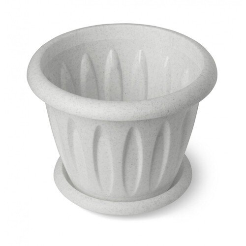 423772-РСВ (в уп.8шт.) - Горшок цветочный Фелиция [01109838] 423772-РСВ (в уп.8шт.) - Горшок цветочный Фелиция Martika 6,4л Д270 с поддоном МРАМОР С105