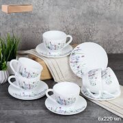 748992 (в уп.8шт.) - Чайный набор 12пр. 220мл. /GR [01110685]