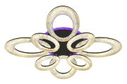 Д3686/4+4C BK Led 208W+20W 3000K+4000K+6500K+RGB д [01103525]