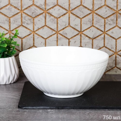 735082 (в уп.36шт.) - Салатник 750мл, 155мм. Египе [01111299] 735082 (в уп.36шт.) - Салатник 750мл, 155мм. Египет /FNPTW60 (WHITE)/, материал: стеклокерамика.